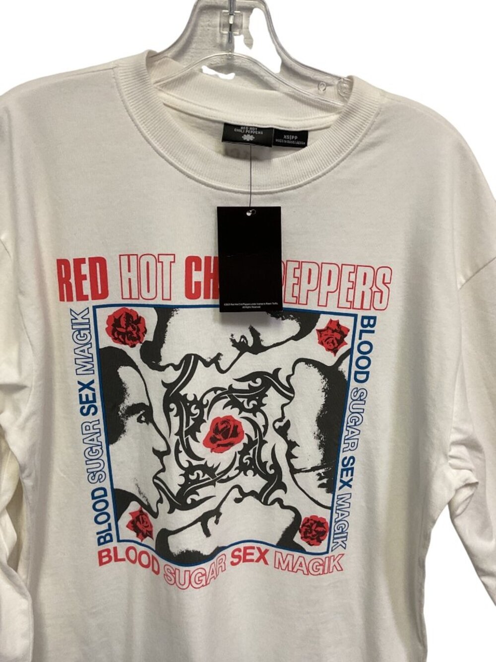 Red Hot Chili Peppers Blood Sugar Sex Magik Long Sleeve Shirt XS White - Picture 3 of 5